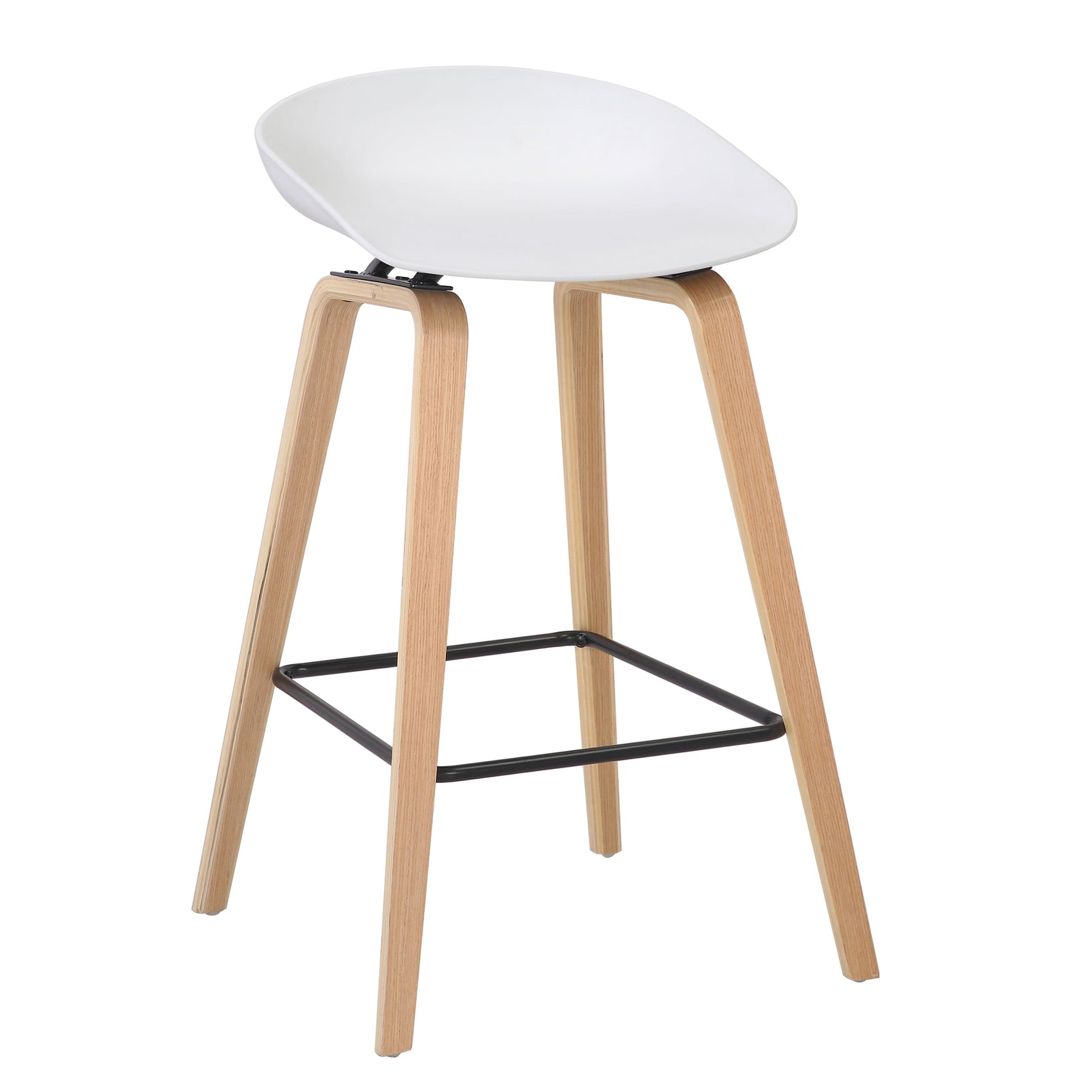 COMFY BAR STOOL WHITE