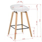 COMFY BAR STOOL WHITE