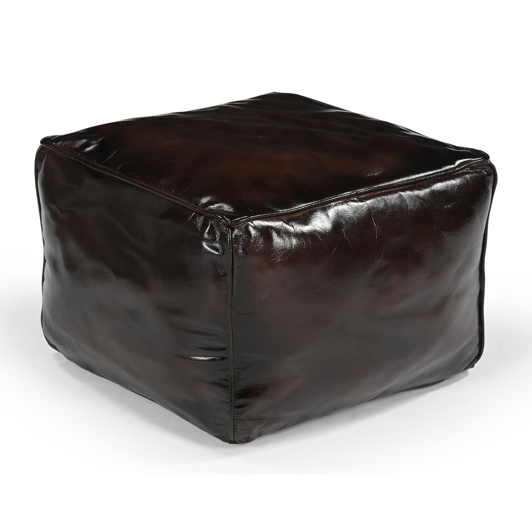 SQUARE CHOCOLATE OTTOMAN