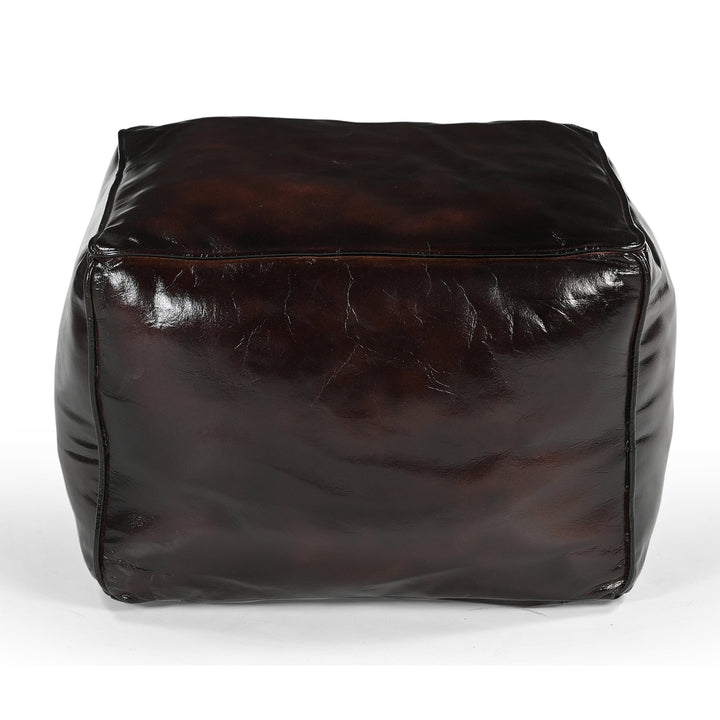 SQUARE CHOCOLATE OTTOMAN