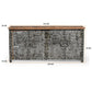 VINTAGE IRON LOCKER SIDEBOARD WITH RECLAIMED RAILWAY SLEEPER WOOD