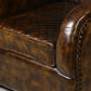 ARMSTRONG HAND MADE LEATHER ARM CHAIR