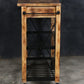 HARDWOOD BUTLERS TROLLEY ON WHEELS DISTRESSED FINISH