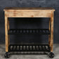 HARDWOOD BUTLERS TROLLEY ON WHEELS DISTRESSED FINISH