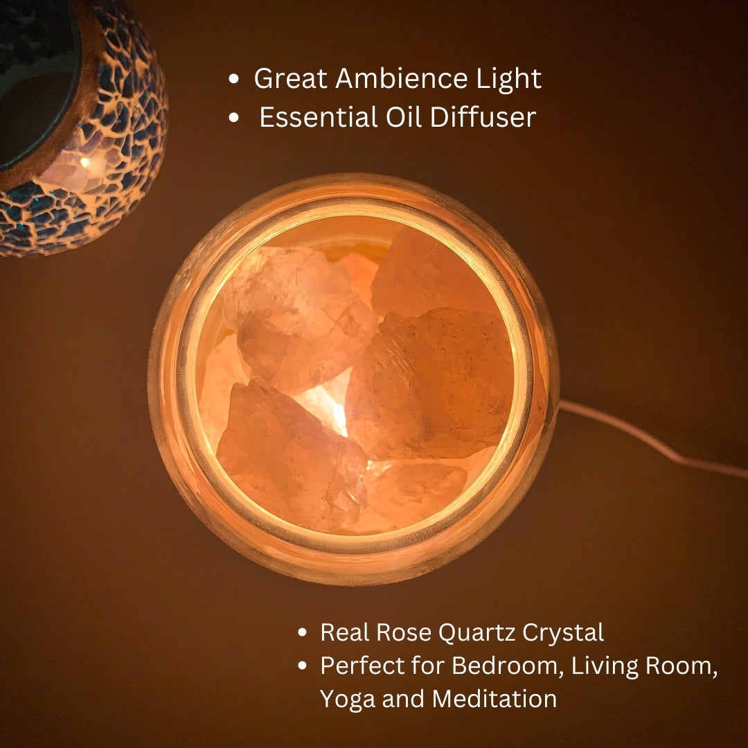 Aurora Crystal Diffuser - Rose Quartz