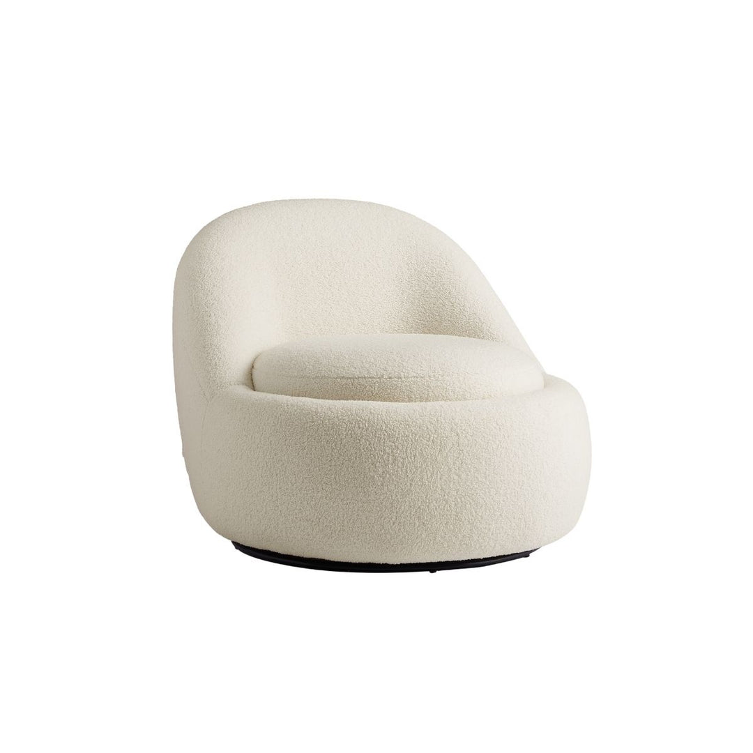 Anda Modern Boucle Fabric Swivel Chair