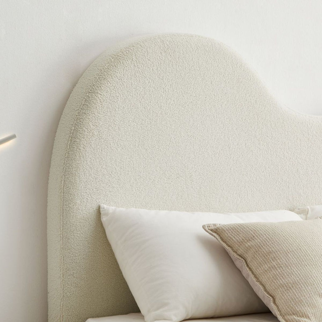 Dome White Headboard Double