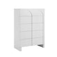 Dome White 5 Chest of Drawers