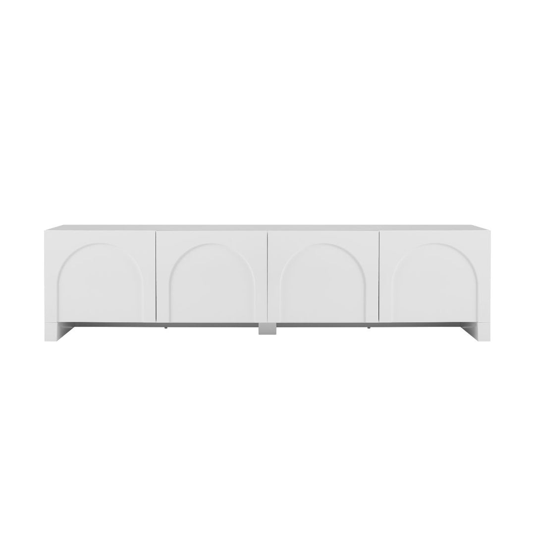 Dome White TV Unit