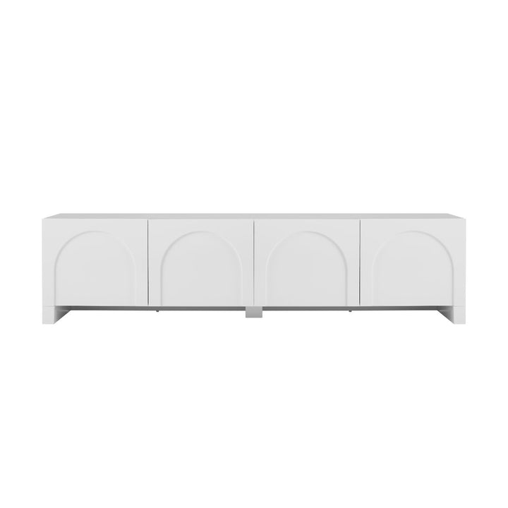 Dome White TV Unit