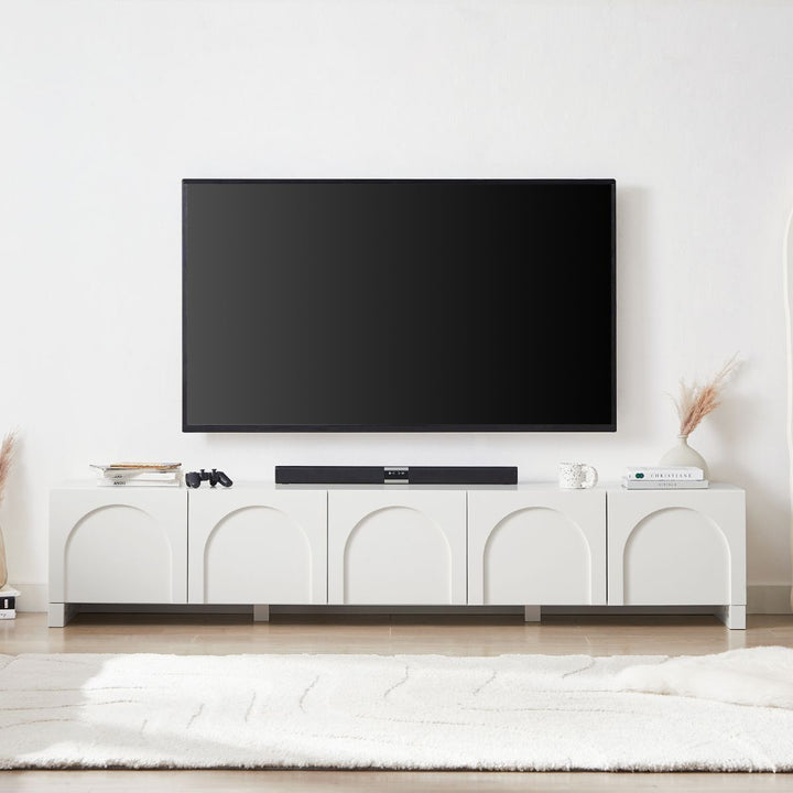 Dome White TV Unit