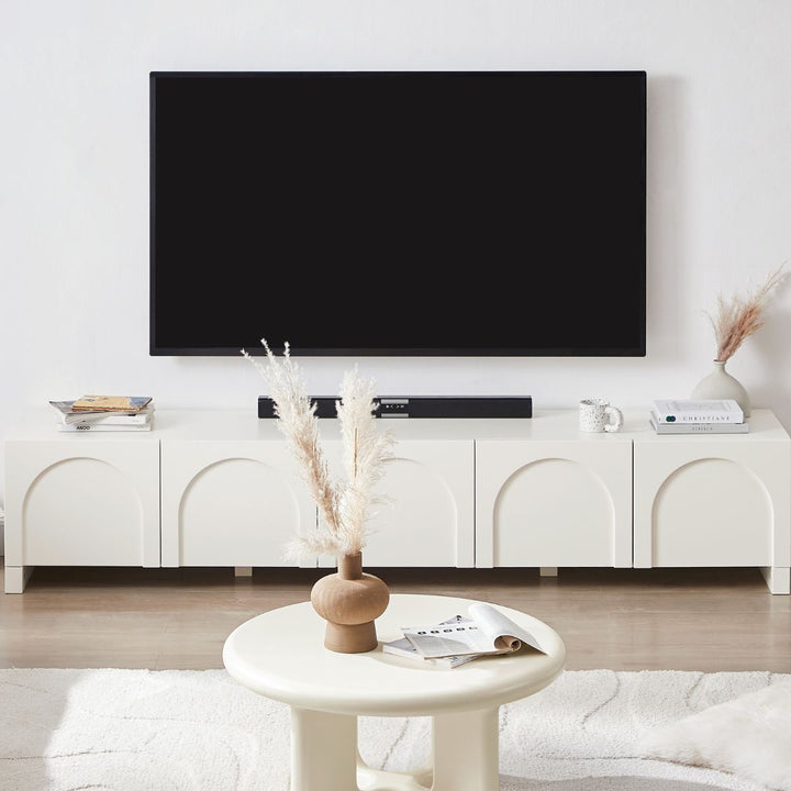 Dome White TV Unit