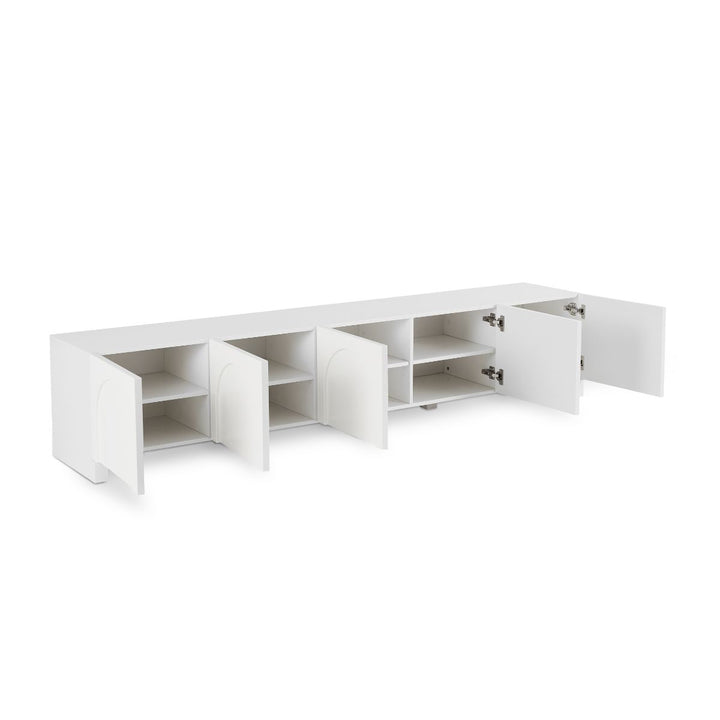 Dome White TV Unit