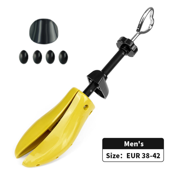 1 PCS Yellow Adjustable Shoe Stretcher for Men's Shoes, Size EUR 38-42