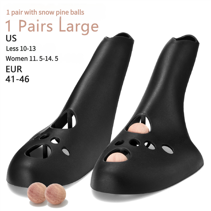 Large Black Shoe Stretcher with Cedar Wood Balls, Size EUR 41-46 (Men's US 10-13, Women's 11.5-14.5)