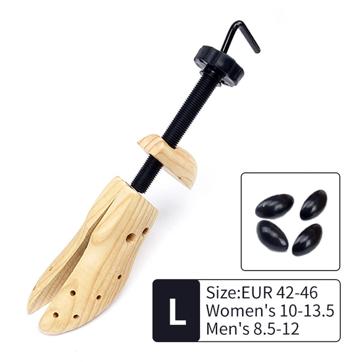 1 PCS Adjustable Wooden Shoe Stretcher for Men & Women, Large Size (EUR 42-46)