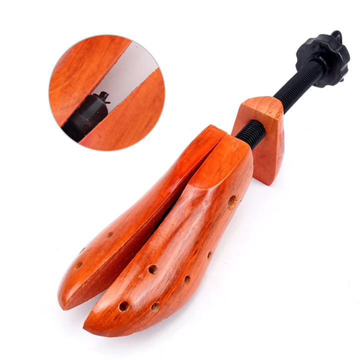 1 PCS  Brown Adjustable Wooden Shoe Stretcher for Men & Women, Large Size (EUR 42-46)