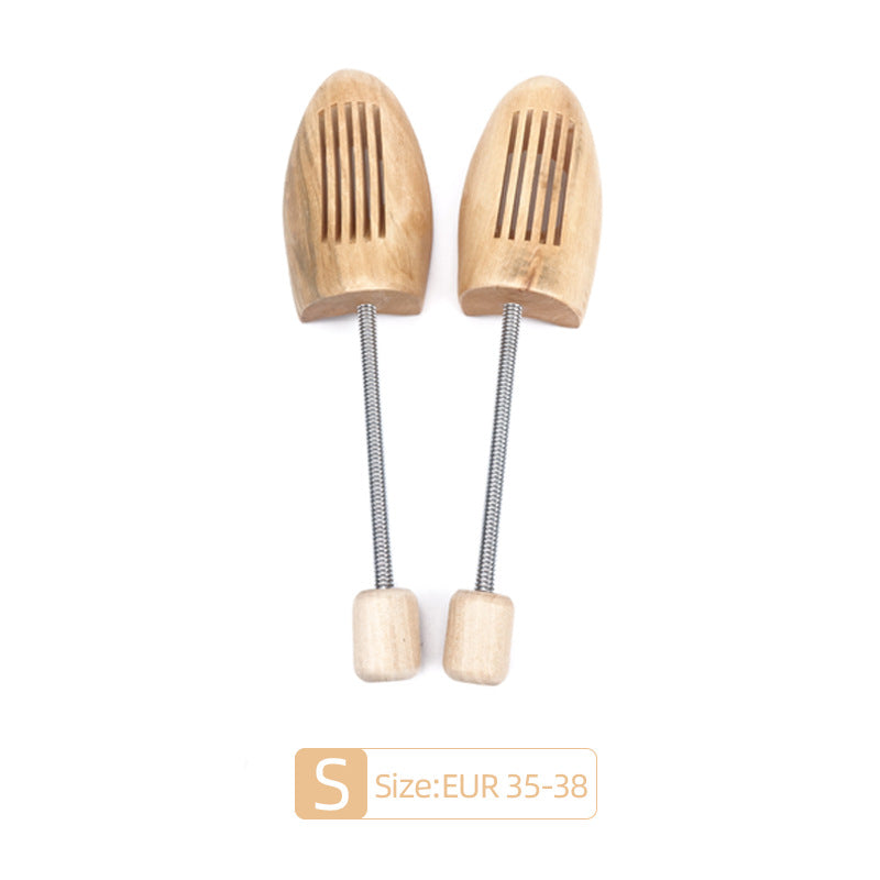 Small Wooden Spring Shoe Tree Stretcher, Size EUR 35-38  (One pair)