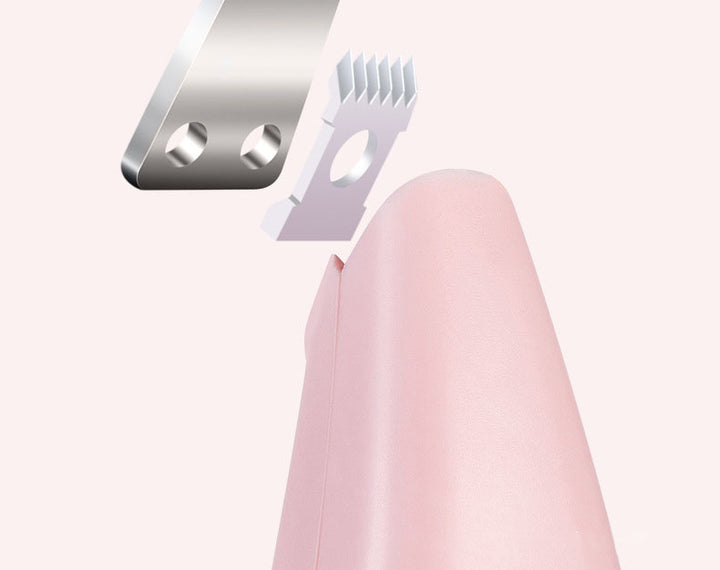 Portable Pet Hair Trimmer in Sakura Pink with Precision Blade and Ergonomic Design