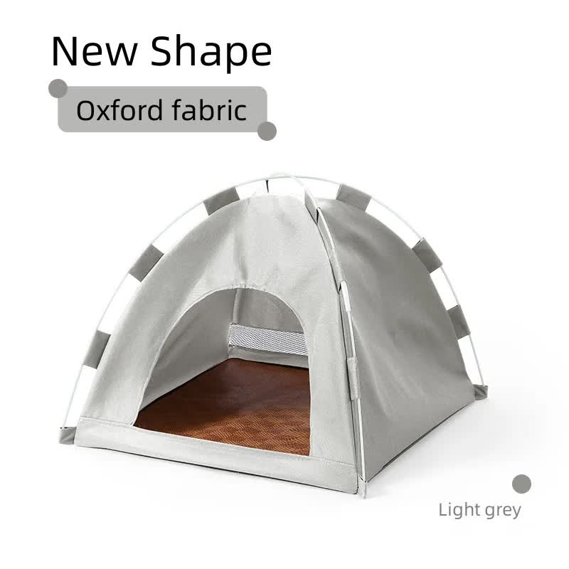 Outdoor Cat House,Pet Tent -Windproof and Dustproof Shelter for Small Pets, Grey, Size: S  35*35*30cm