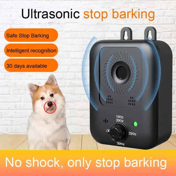 Ultrasonic Wall-Mounted Dog Bark Control Device | Adjustable Frequency Deterrent