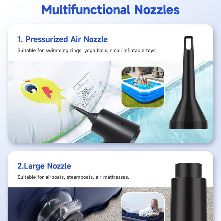 Electric Air Duster for Cleaning Computers, Keyboards, Car Interiors - Wireless and Portable Blower