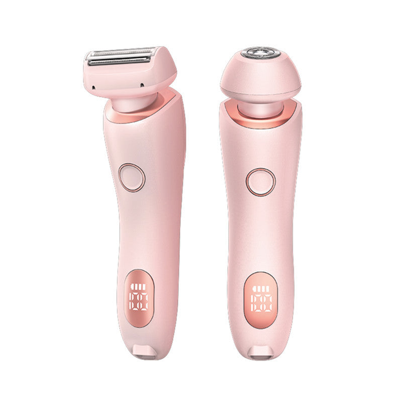 Pink 2-in-1 Electric Razor for Women - Multifunctional Rechargeable Hair Removal Shaver