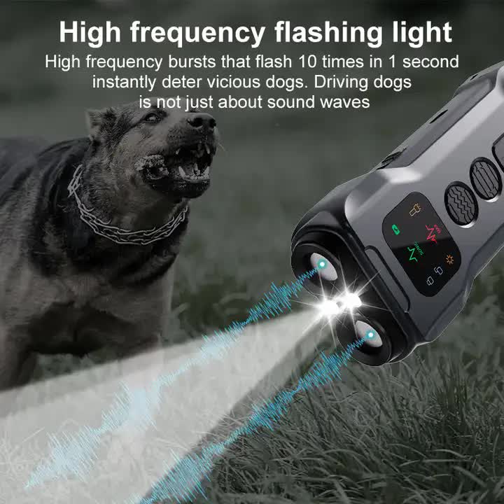 P9 Ultrasonic Dog Repellent Device - Dual-Mode Flashlight and Ultrasonic Dog Deterrent