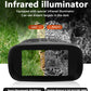 Green Digital Night Vision Binoculars - 3.0'' IPS Screen, 10X Optical Zoom, 2.5K Video Recording, Infrared for 300m Range