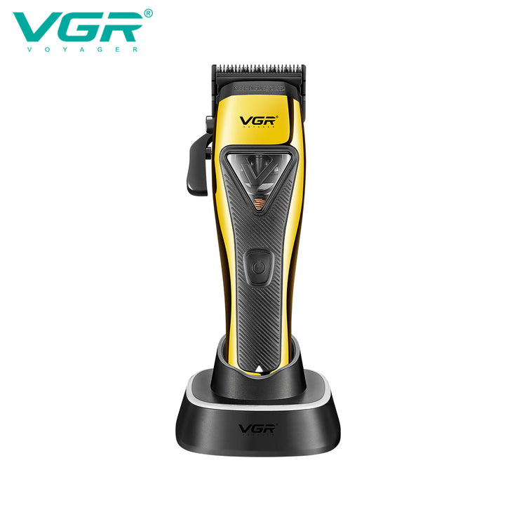 VGR Professional Hair Clipper Set - 9000 RPM Vector Motor, Rechargeable Cordless Grooming Kit with Accessories