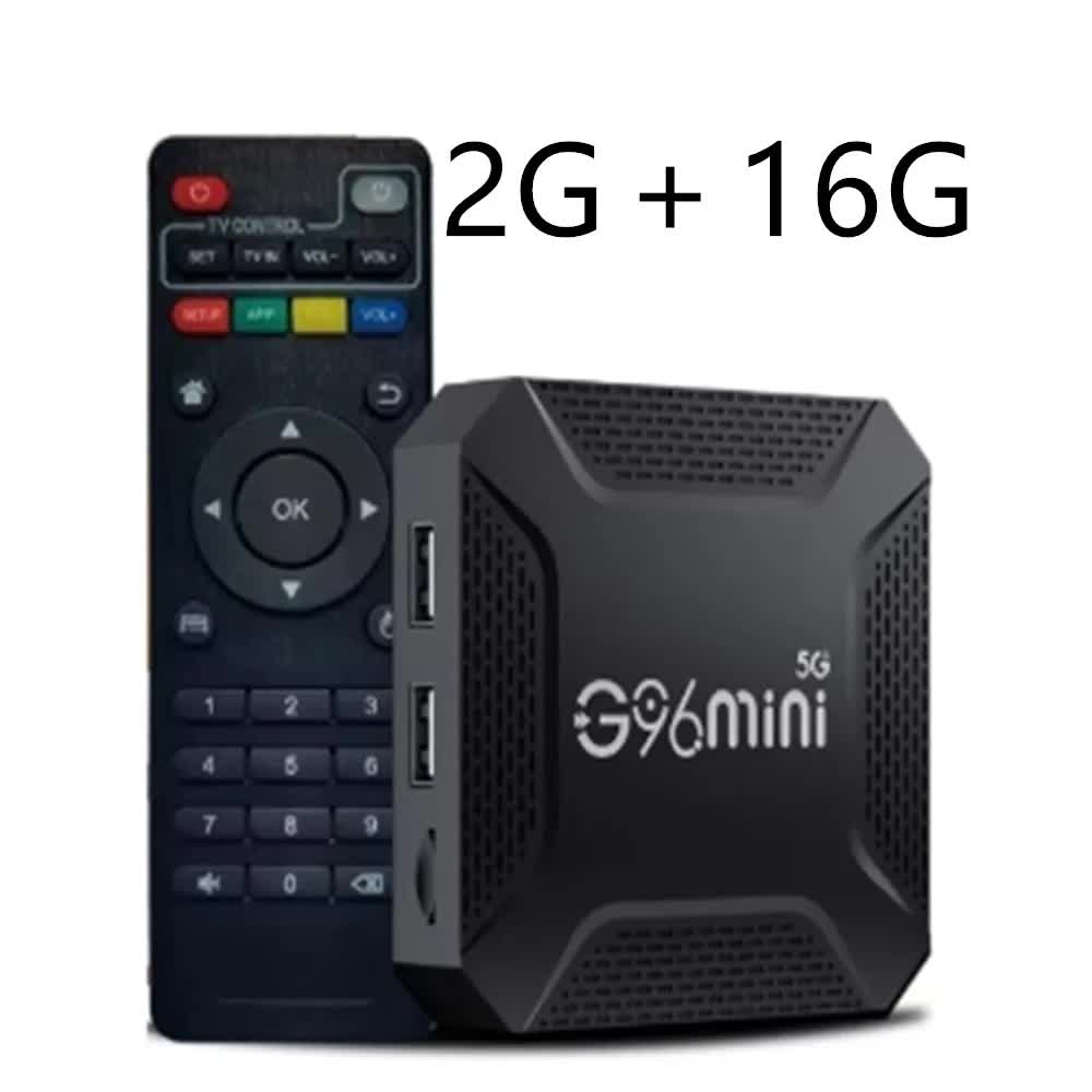 G96mini 5G Android TV Box - RK3228 Processor, 8K HD, Android 13.0, WiFi 5, Smart TV Box(2G+16G)