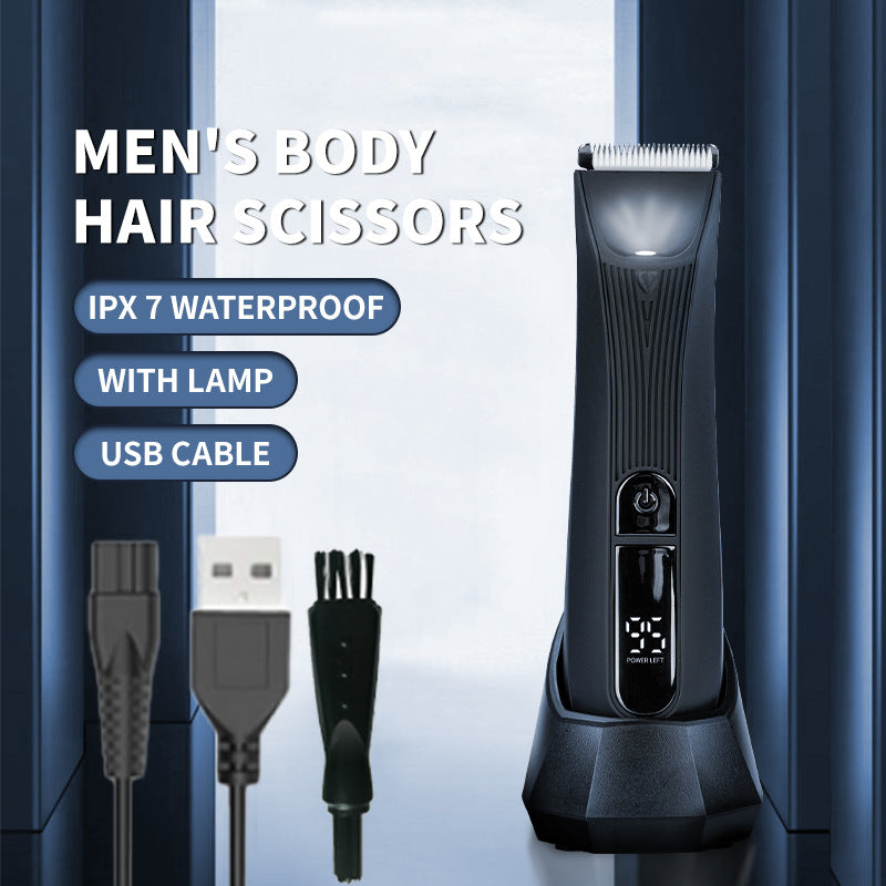 Body Hair Trimmer Men's Electric Body Washable Lady Shaver