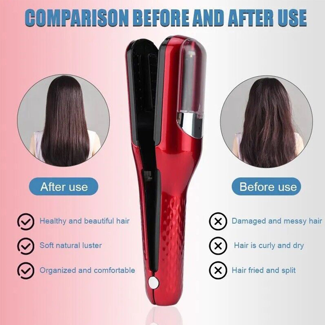 Black  Mini - Automatic, Hair Repair Split End Remover Trimmer For Dry, Splitting, Damaged And Brittle Split Ends, Men And Women Hair Styling Beauty Tool