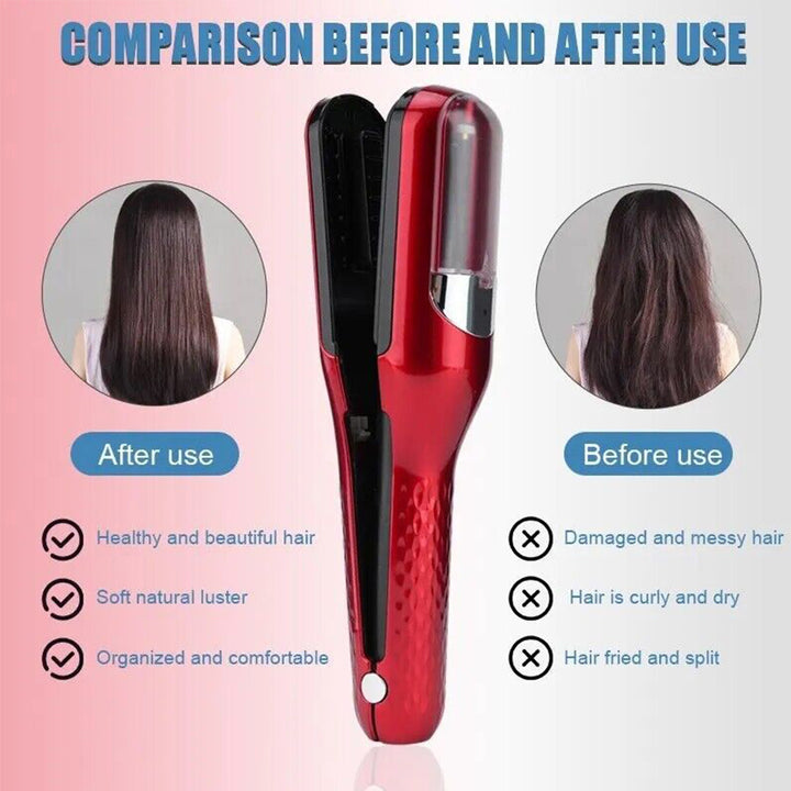 Silver  Mini - Automatic, Hair Repair Split End Remover Trimmer For Dry, Splitting, Damaged And Brittle Split Ends, Men And Women Hair Styling Beauty Tool