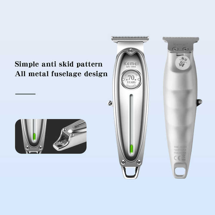 Gold KM-1949 Professional Hair Clipper - Electric Hair Trimmer for Styling & Carving with Precision Blades