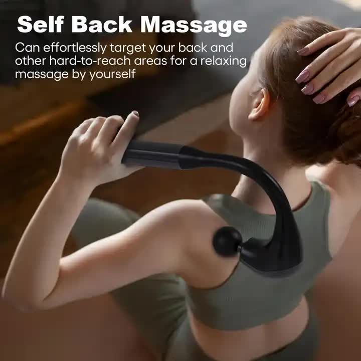 Electric Deep Tissue Massage Gun – Handheld Back and Muscle Relaxation Massager with Adjustable Speed and Attachments