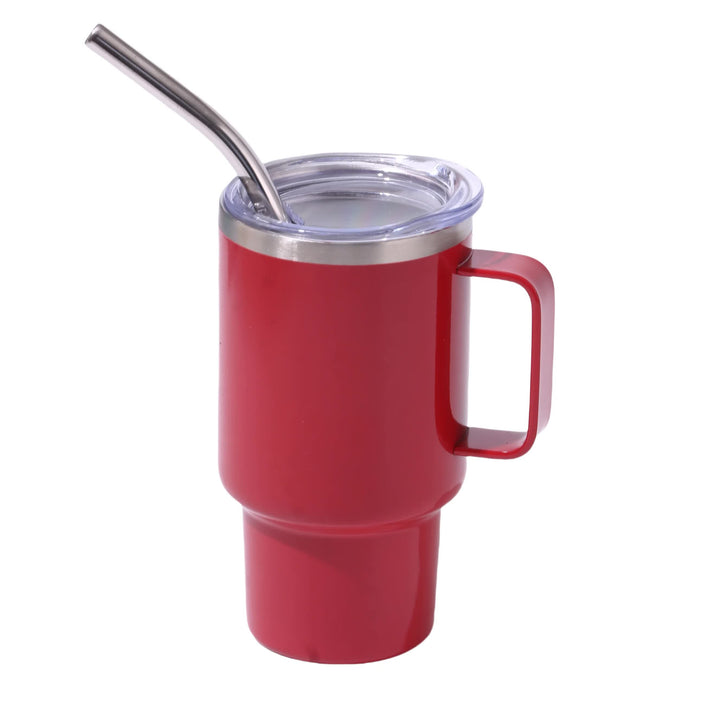 3oz Red Sublimation Mini Car Cup - 304 Stainless Steel Straw Beer Cup, Portable Insulated Whiskey Shot Glass, Perfect for On-the-Go Drinking