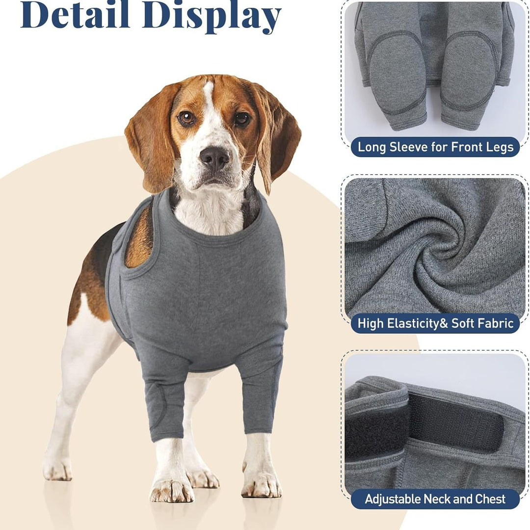 XL Pet Front Leg Protective Sleeve - Elastic Dog Leg Guard for Post-Surgery Protection, Prevents Licking and Biting