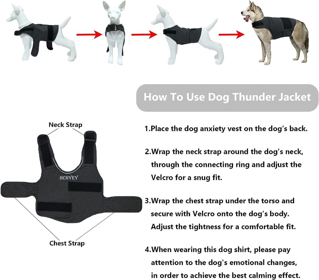 S Dog Vest Jacket - Warm, Soft, and Comfortable Dog Coat for Winter, Calming and Insulating Dog Apparel