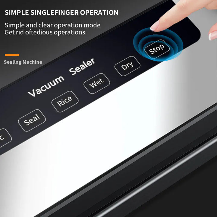 Home-use Automatic Vacuum Sealer - Food Packaging Machine, Small Vacuum Sealing Machine for Dry and Wet Compression