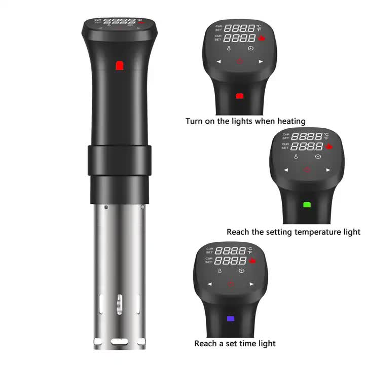 Sous Vide Precision Cooker - Low Temperature Slow Cooker, 1100W Accurate Temperature Control, Includes Recipe for Perfect Steak