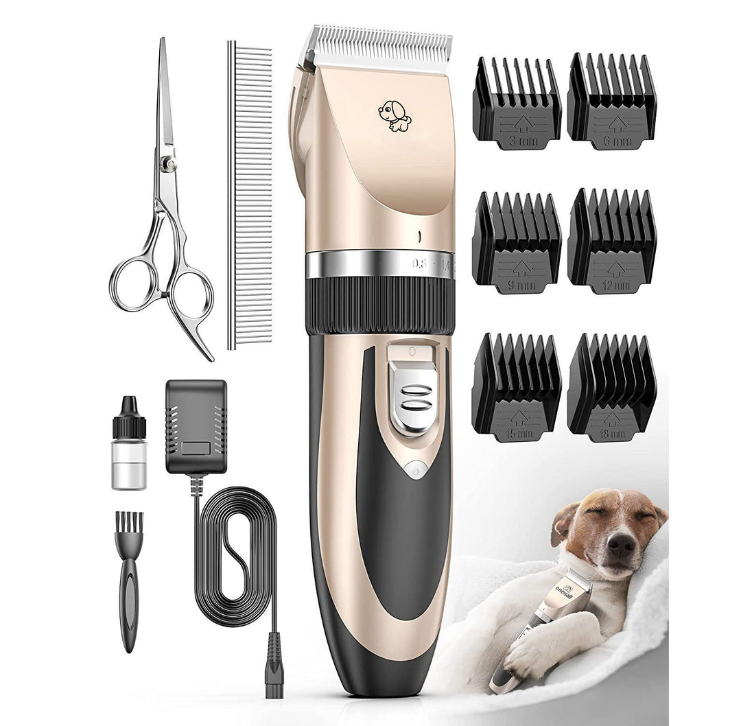 Silent Pet Hair Clipper - Electric Grooming Clippers for Dogs & Cats