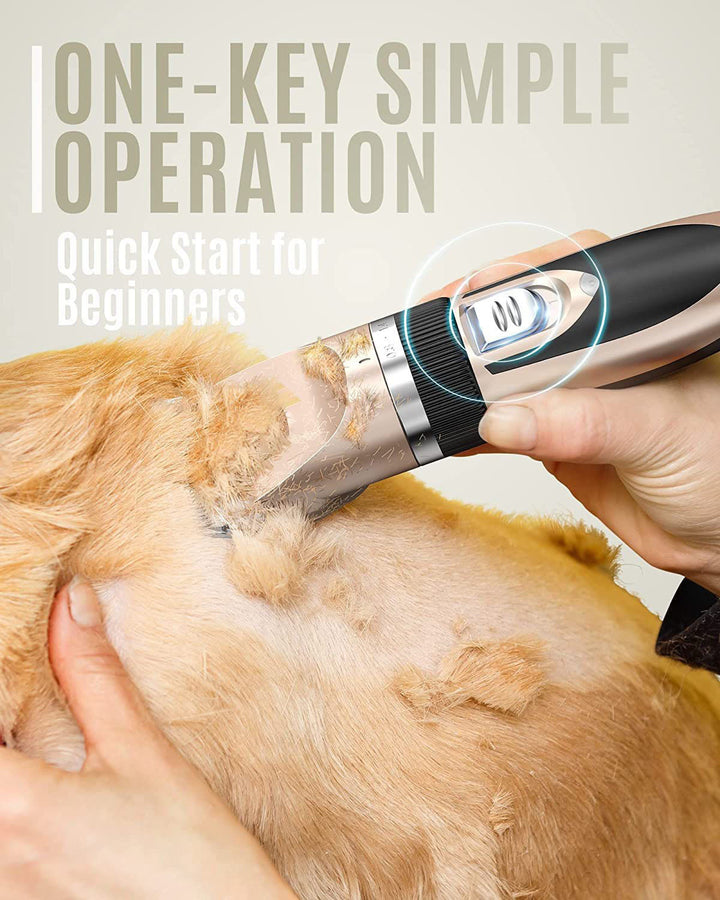 Silent Pet Hair Clipper - Electric Grooming Clippers for Dogs & Cats