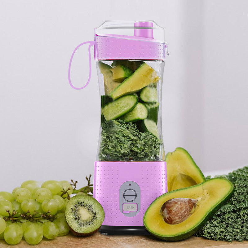 Purple Portable Mini Juicer - Rechargeable Electric Fruit Juicer Cup, Compact & Convenient