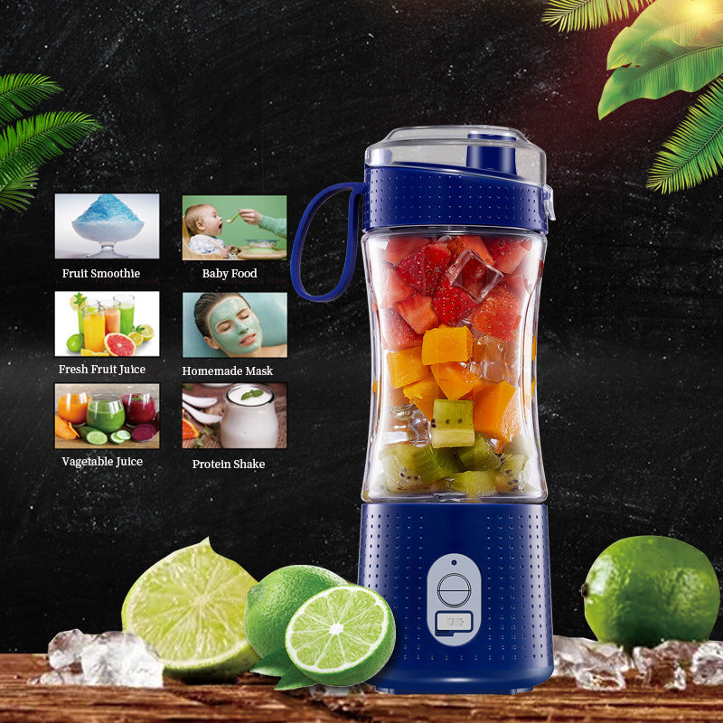 Green Portable Mini Juicer - Rechargeable Electric Fruit Juicer Cup, Compact & Convenient