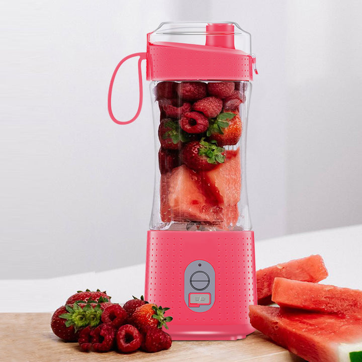 Pink Portable Mini Juicer - Rechargeable Electric Fruit Juicer Cup, Compact & Convenient