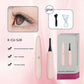 Pink Electric Heated Eyelash Curler, Portable Makeup Tool for Long-Lasting Lift and Style