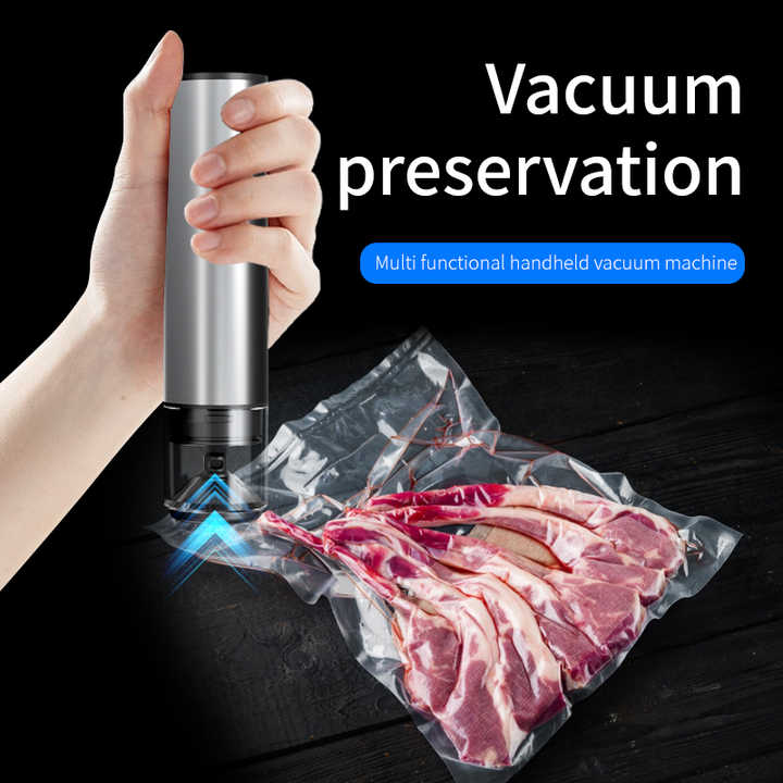 Handheld Vacuum Sealer for Food Preservation, Portable Vacuum Pump for Bags and Mason Jars