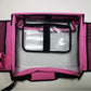 Pink Kids Travel Tray with Storage, Car Seat Organizer for Toys and Snacks