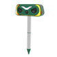 Solar Powered Flame Lamp Animal Repeller - Ultrasonic Bird, Cat, Deer, Rabbit & Rodent Deterrent